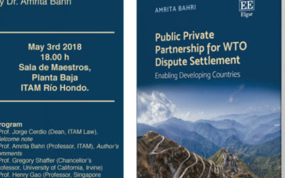 Public private Partnership for WTO Dispute Settlement – by Amrita Bahri